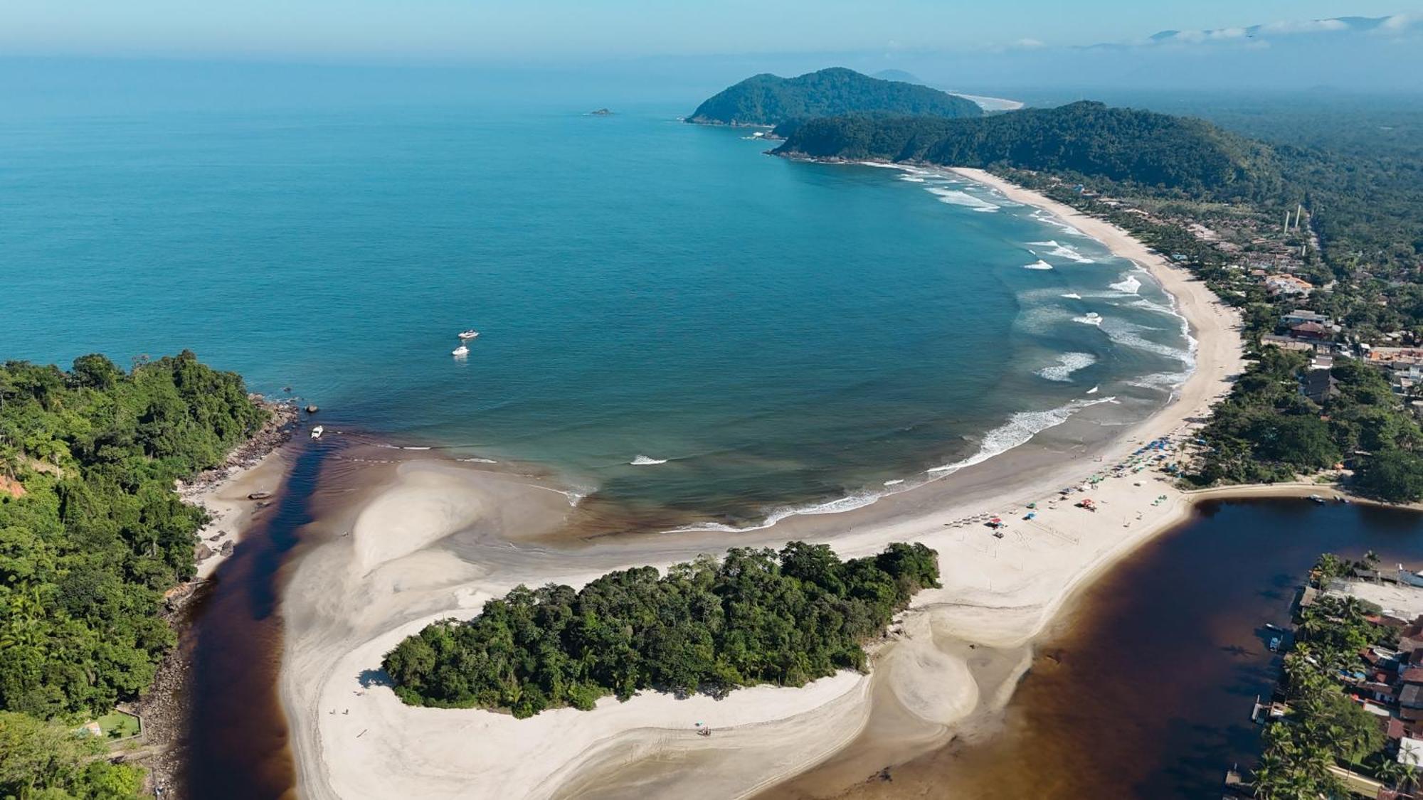 Casa Una A Beira Rio - Barra Do Una - 450M Da Praia Βίλα Sao Sebastiao  Εξωτερικό φωτογραφία